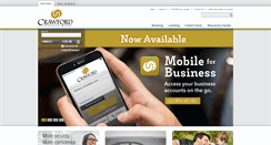 Desktop Screenshot of crawfordcountybank.com