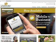 Tablet Screenshot of crawfordcountybank.com